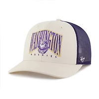 Men's '47  Natural Washington Huskies Drawbridge Trucker Adjustable Hat