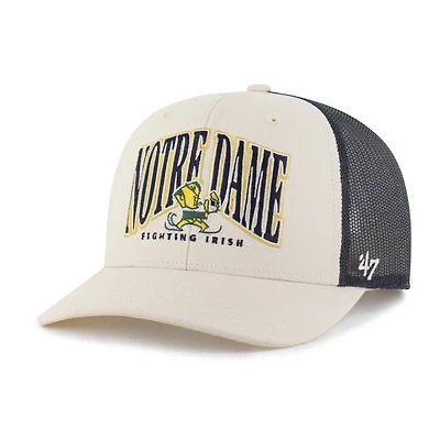Men's '47  Natural Notre Dame Fighting Irish Drawbridge Trucker Adjustable Hat
