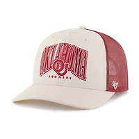 Men's '47  Natural Oklahoma Sooners Drawbridge Trucker Adjustable Hat