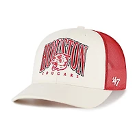 Men's '47  Natural Houston Cougars Drawbridge Trucker Adjustable Hat