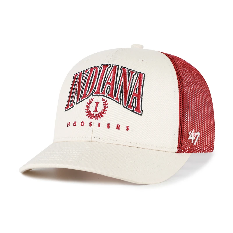 Men's '47 Natural Indiana Hoosiers Drawbridge Trucker Adjustable Hat