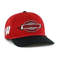 Youth '47  Red Wisconsin Badgers Frame Out Hitch Rope Adjustable Hat