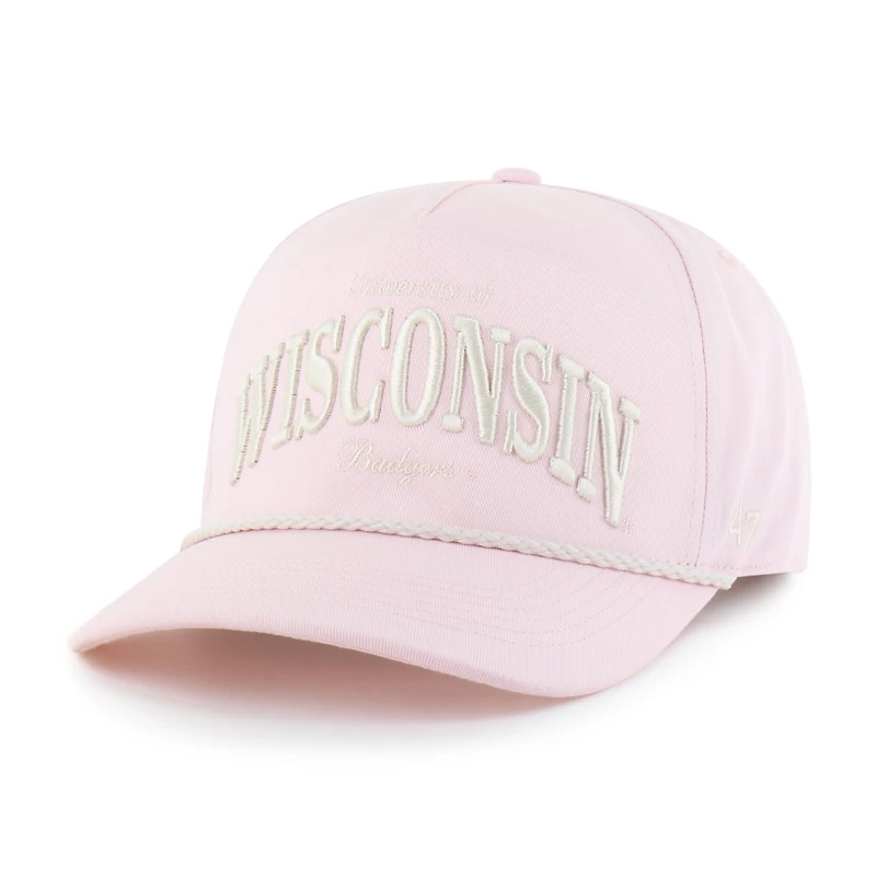 Men's '47  Light Pink Wisconsin Badgers Gelato Hitch Adjustable Hat