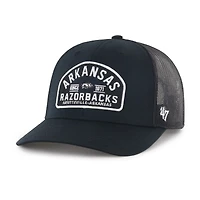 Men's '47  Black Arkansas Razorbacks Leland Trucker Adjustable Hat