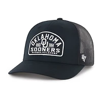 Men's '47  Black Oklahoma Sooners Leland Trucker Adjustable Hat