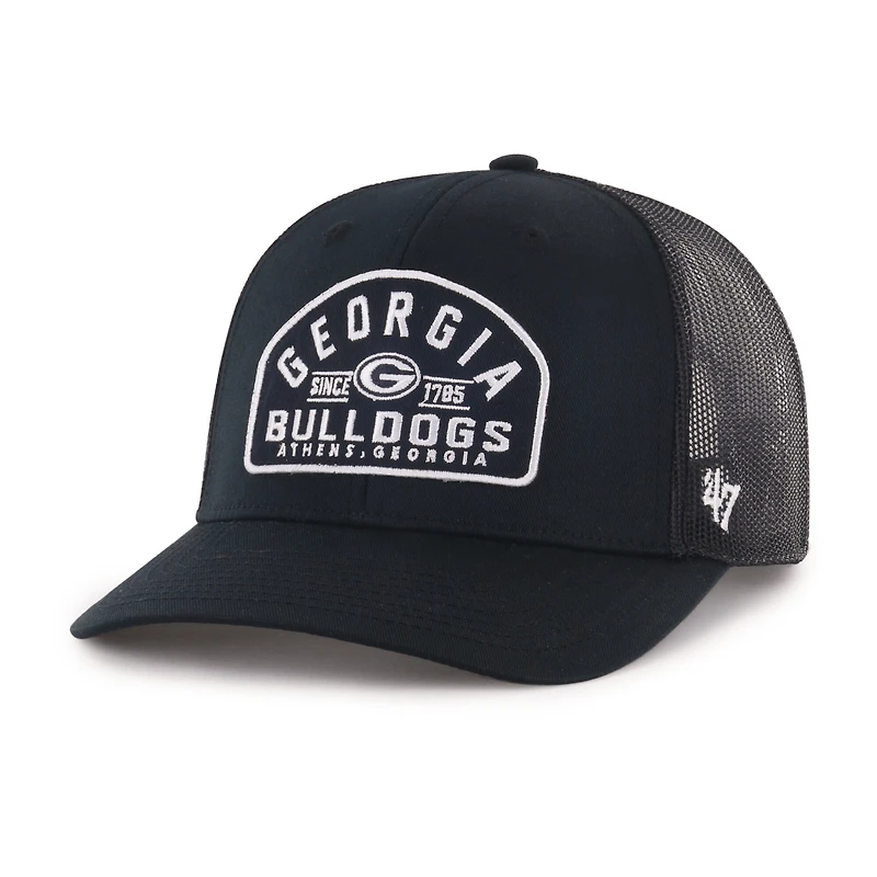 Men's '47  Black Georgia Bulldogs Leland Trucker Adjustable Hat