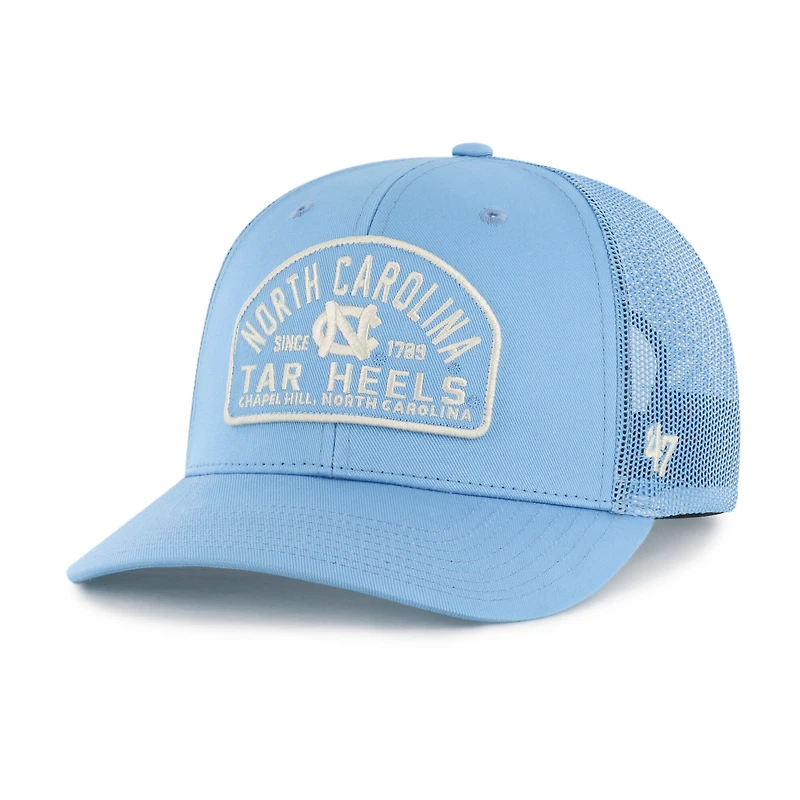 Men's '47  Carolina Blue North Carolina Tar Heels Leland Trucker Adjustable Hat