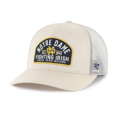 Men's '47  Natural Notre Dame Fighting Irish Leland Trucker Adjustable Hat