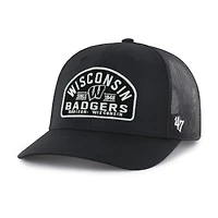 Men's '47  Black Wisconsin Badgers Leland Trucker Adjustable Hat