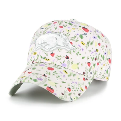 Women's '47  Light Pink Arkansas Razorbacks Posey Clean Up Adjustable Hat