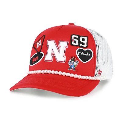 Men's '47  Red/White Nebraska Huskers Rally On Hitch Adjustable Hat