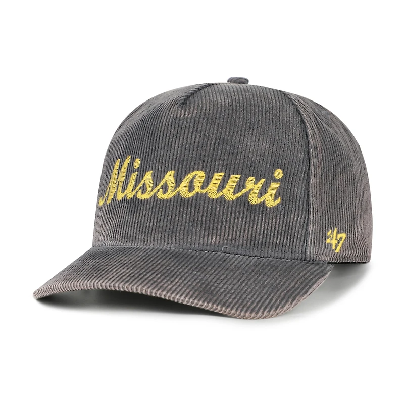 Men's '47  Gray Missouri Tigers Reclaim Snow Wash Corduroy Hitch Adjustable Hat