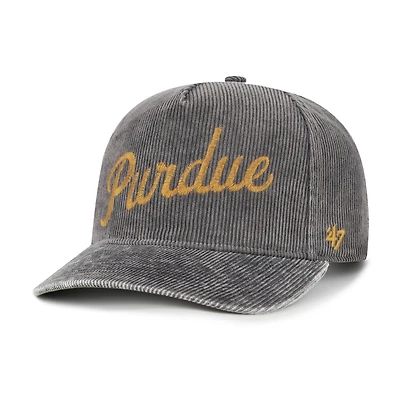 Men's '47  Gray Purdue Boilermakers Reclaim Snow Wash Corduroy Hitch Adjustable Hat