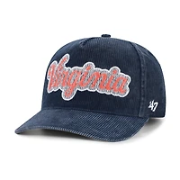 Men's '47  Navy Virginia Cavaliers Reclaim Snow Wash Corduroy Hitch Adjustable Hat
