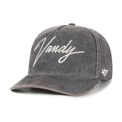 Men's '47  Gray Vanderbilt Commodores Vault Reclaim Snow Wash Corduroy Hitch Adjustable Hat
