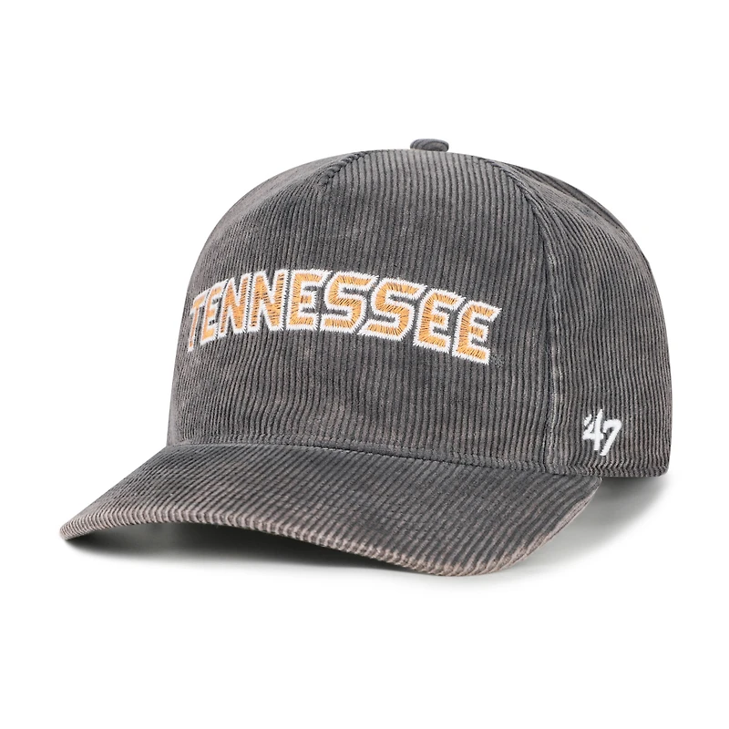 Men's '47  Gray Tennessee Volunteers Reclaim Snow Wash Corduroy Hitch Adjustable Hat