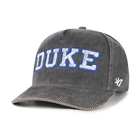 Men's '47  Gray Duke Blue Devils Reclaim Snow Wash Corduroy Hitch Adjustable Hat