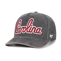 Men's '47  Gray South Carolina Gamecocks Reclaim Snow Wash Corduroy Hitch Adjustable Hat