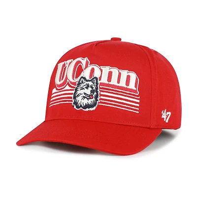 Men's '47  Red UConn Huskies Script Fade Hitch Adjustable Hat