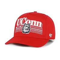 Men's '47  Red UConn Huskies Script Fade Hitch Adjustable Hat