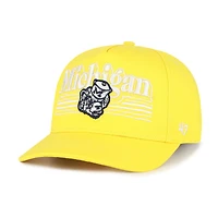 Men's '47  Maize Michigan Wolverines Script Fade Hitch Adjustable Hat