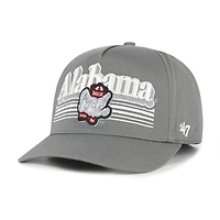 Men's '47  Gray Alabama Crimson Tide Script Fade Hitch Adjustable Hat