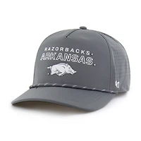 Men's '47  Gray Arkansas Razorbacks Forward Vent Hitch Rope Adjustable Hat