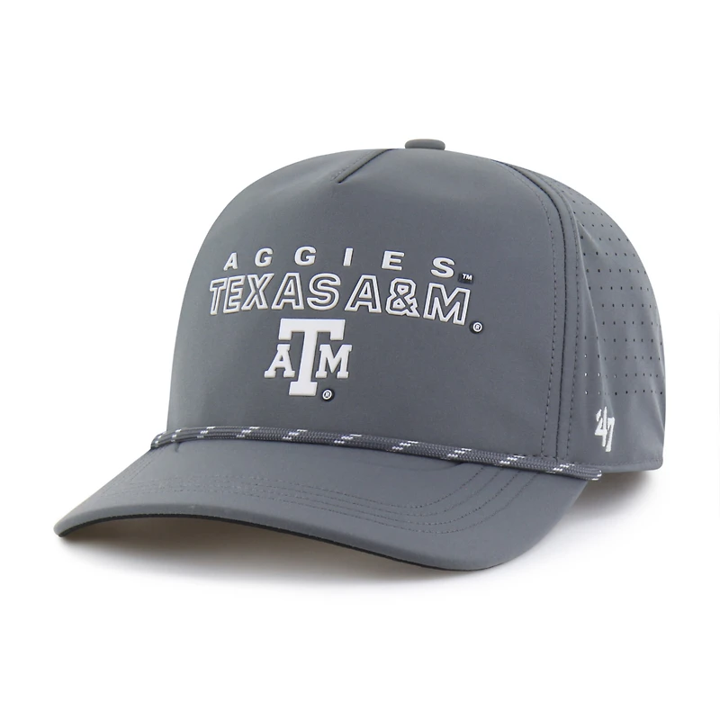 Men's '47  Gray Texas A&M Aggies Forward Vent Hitch Rope Adjustable Hat