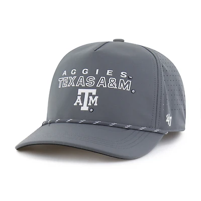 Men's '47  Gray Texas A&M Aggies Forward Vent Hitch Rope Adjustable Hat