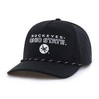 Men's '47  Black Ohio State Buckeyes Forward Vent Hitch Rope Adjustable Hat