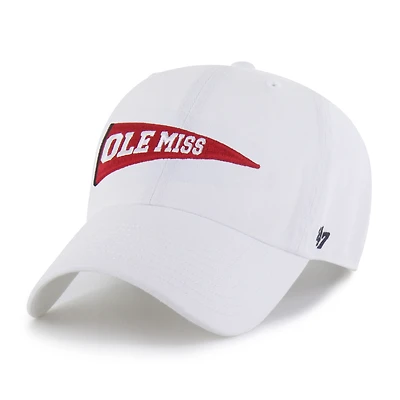 Men's '47  White Ole Miss Rebels Vault Clean Up Adjustable Hat