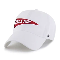 Men's '47  White Ole Miss Rebels Vault Clean Up Adjustable Hat