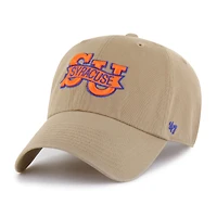 Men's '47  Khaki Syracuse Orange Vault Clean Up Adjustable Hat