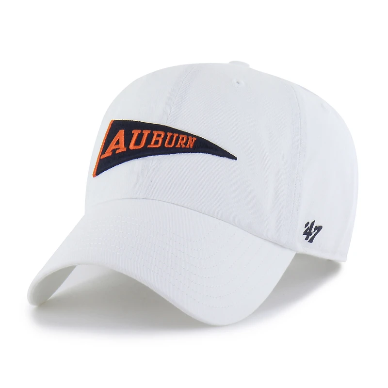 Men's '47  White Auburn Tigers Vault Clean Up Adjustable Hat