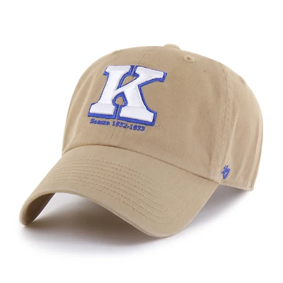 Men's '47  Khaki Kentucky Wildcats Vault Clean Up Adjustable Hat