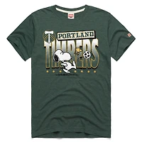 Unisex Homage  Forest Green Portland Timbers MLS x Peanuts Snoopy Graphic Tri-Blend T-Shirt