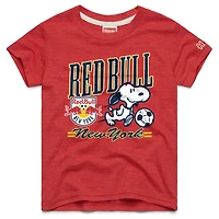 Youth Homage  Red New York Red Bulls MLS x Peanuts Snoopy Graphic Tri-Blend T-Shirt