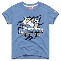 Youth Homage  Light Blue Philadelphia Union MLS x Peanuts Snoopy Graphic Tri-Blend T-Shirt