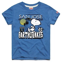Youth Homage  Blue San Jose Earthquakes MLS x Peanuts Snoopy Graphic Tri-Blend T-Shirt