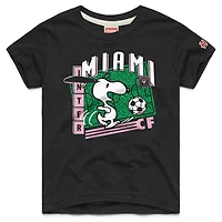 Youth Homage  Charcoal Inter Miami CF MLS x Peanuts Snoopy Graphic Tri-Blend T-Shirt