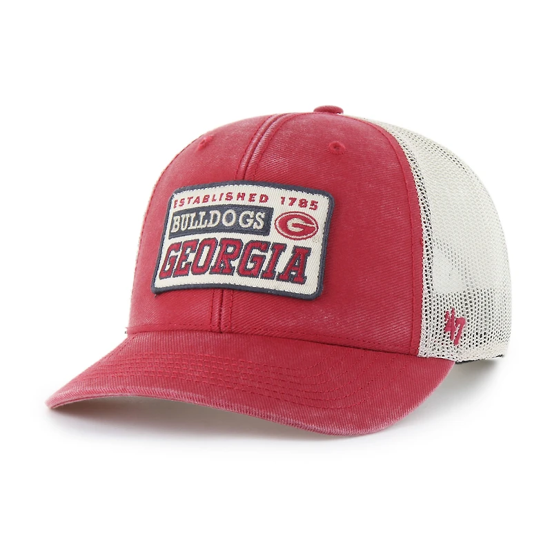 Men's '47  Red/Natural Georgia Bulldogs Canteen Adjustable Trucker Hat