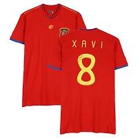 Xavi Spain National Team Autographed 2010 Red Home adidas Jersey  - Icons