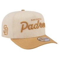 Men's New Era  Cream San Diego Padres Herringbone 9FIFTY A-Frame Snapback Hat