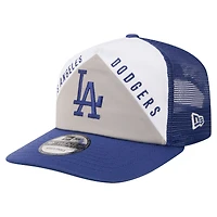 Men's New Era White/Royal Los Angeles Dodgers Retro Cut 19TWENTY Adjustable Trucker Hat