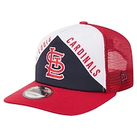 Men's New Era White/Red St. Louis Cardinals Retro Cut 19TWENTY Adjustable Trucker Hat