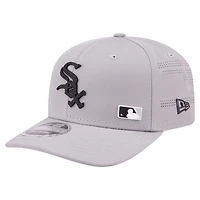 Men's New Era Gray Chicago White Sox Laser Perforated 9SEVENTY Adjustable Hat