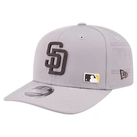 Men's New Era Gray San Diego Padres Laser Perforated 9SEVENTY Adjustable Hat