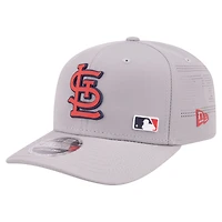 Men's New Era Gray St. Louis Cardinals Laser Perforated 9SEVENTY Adjustable Hat