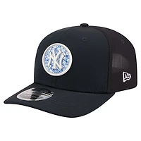 Men's New Era  Navy New York Yankees Floral Patch 9SEVENTY Adjustable Hat