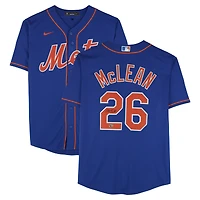 Nolan McLean New York Mets Autographed Royal Nike Replica Jersey